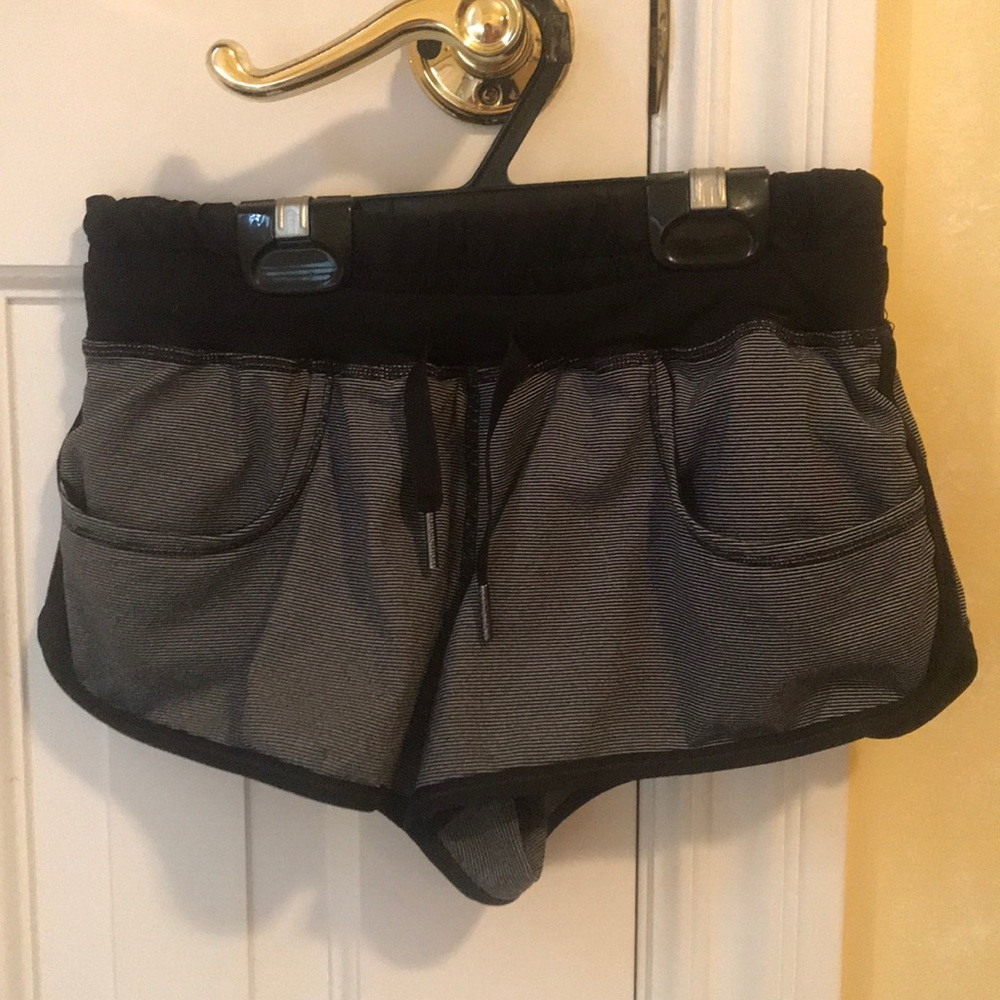 LuluLemon striped shorts size 2